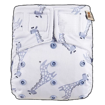 HappyBear All in One mosható pelenka Blue giraffe