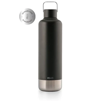 EQUA - Timeless duplafalú termoszkulacs Dark (1000 ml)