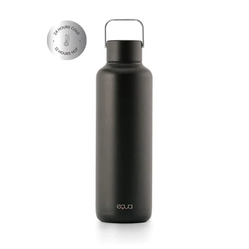 EQUA - Timeless duplafalú termoszkulacs Dark (600 ml)