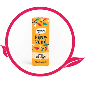 Myne Fényvédő arckrém és ajakápoló stift málnamagolajjal - SPF 30
