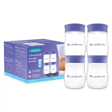 Lansinoh anyatejtároló palack fedéllel 160ml 4db