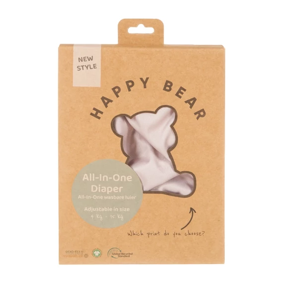 HappyBear All in One mosható pelenka Nougat