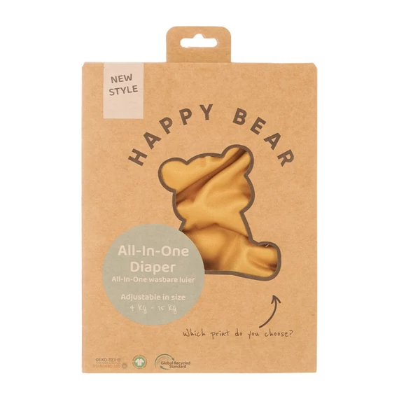 HappyBear All in One mosható pelenka Ocher