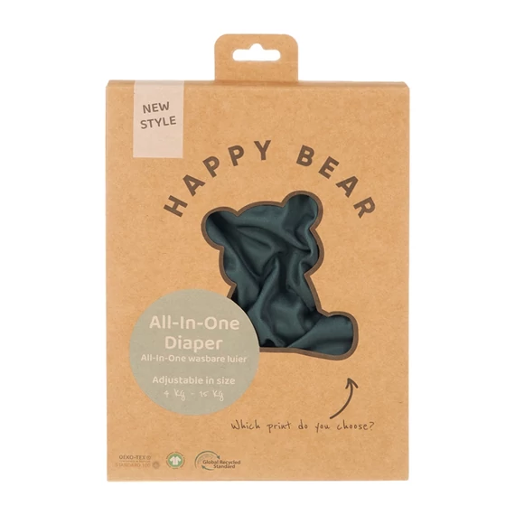 HappyBear All in One mosható pelenka Olive